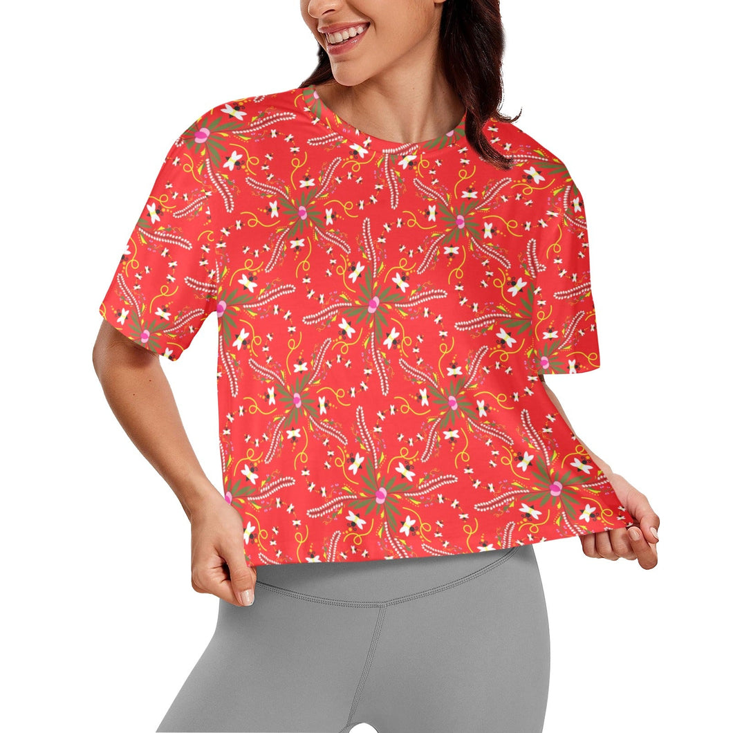 Willow Bee Cardinal Crop Top