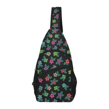 Load image into Gallery viewer, Berry Flowers Black Chest Bag
