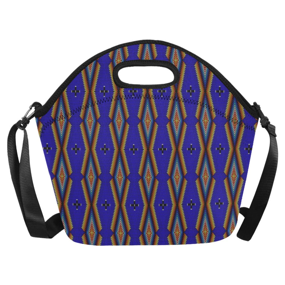 Diamond in the Bluff Blue Neoprene Lunch Bag/Large
