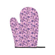 Load image into Gallery viewer, Purple Floral Amour Oven Mitt &amp; Pot Holder
