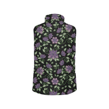 Load image into Gallery viewer, Purple Beaded Rose Men&#39;s Padded Vest Jacket
