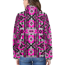 Load image into Gallery viewer, Chiefs Mountain Stunning Sunset Women&#39;s Stand Collar Padded Jacket
