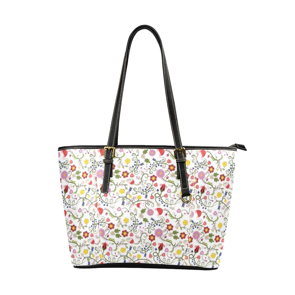 Nipin Blossom Leather Tote Bag