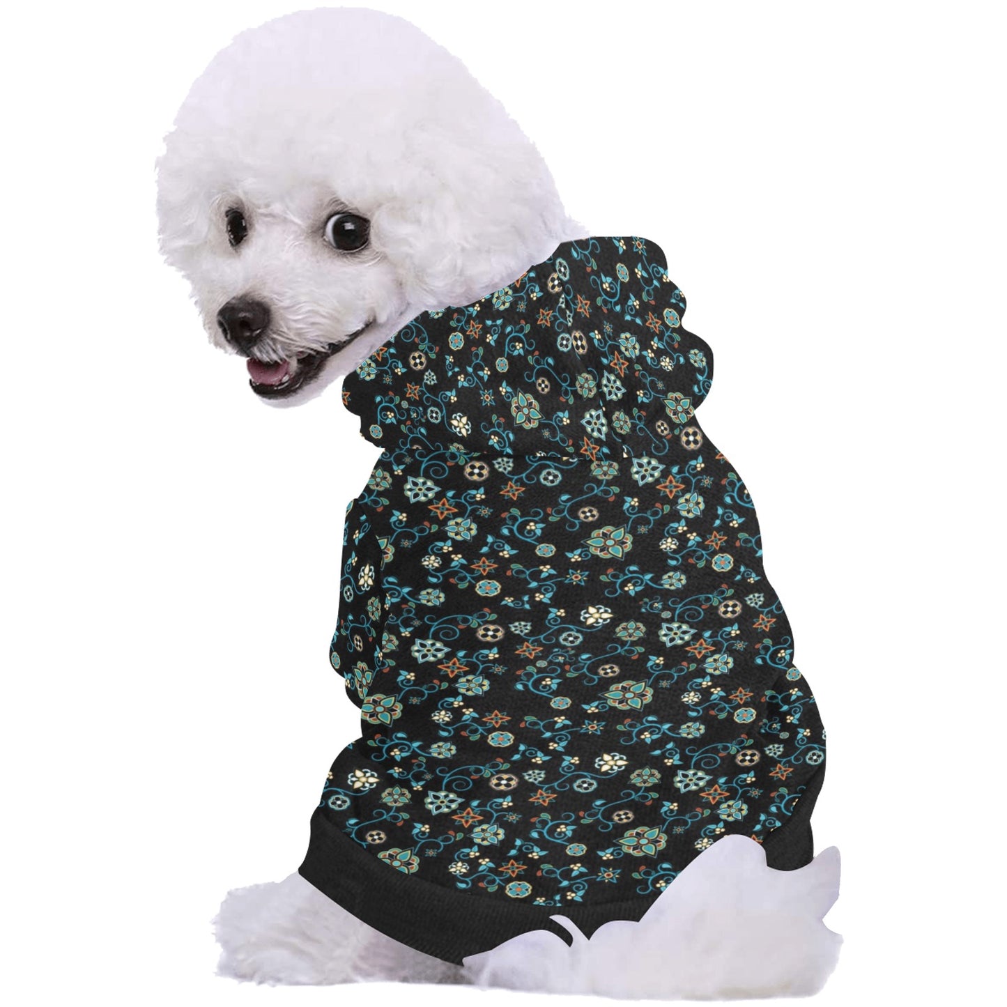 Ocean Bloom Pet Dog Hoodie