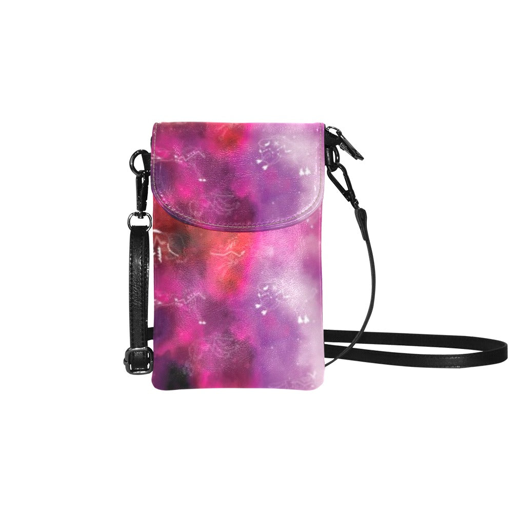 Animal Ancestors 8 Gaseous Clouds Pink and Red Small Cell Phone Purse