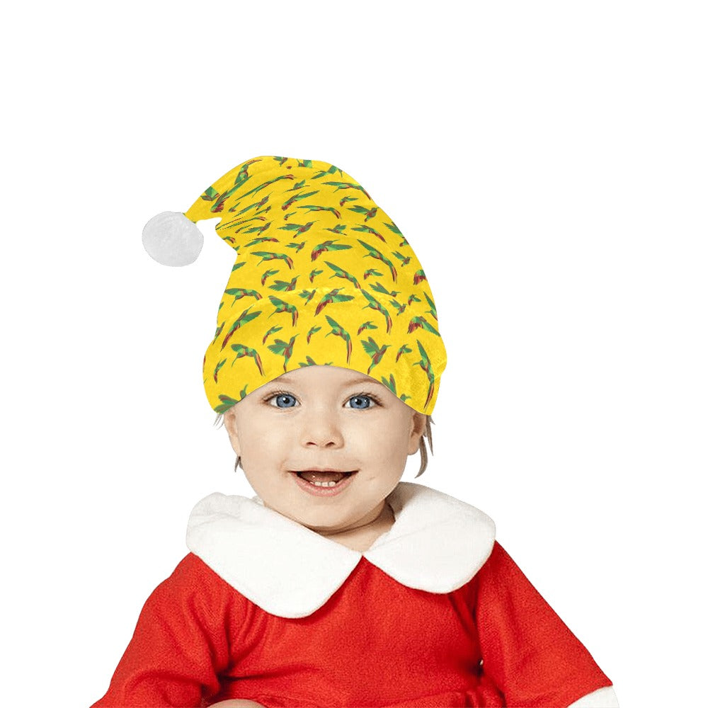 Red Swift Yellow Santa Hat