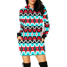 Load image into Gallery viewer, Two Spirit Dance Hoodie Dress
