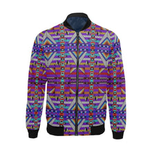 Load image into Gallery viewer, Medicine Blessing Purple Bomber Jacket for Men
