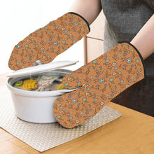 Load image into Gallery viewer, Fire Bloom Light Oven Mitt &amp; Pot Holder
