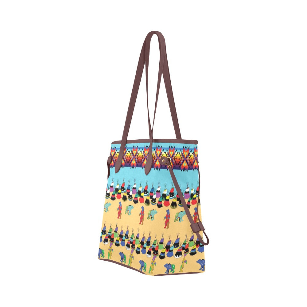 Bear Medicine Clover Canvas Tote Bag