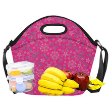 Load image into Gallery viewer, Berry Picking Pink Neoprene Lunch Bag/Large
