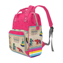 Load image into Gallery viewer, Bear Ledger Berry Multi-Function Diaper Backpack/Diaper Bag
