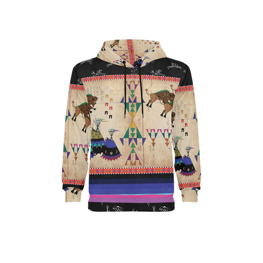 Buffalos Running Black Sky Fleece Hoodie