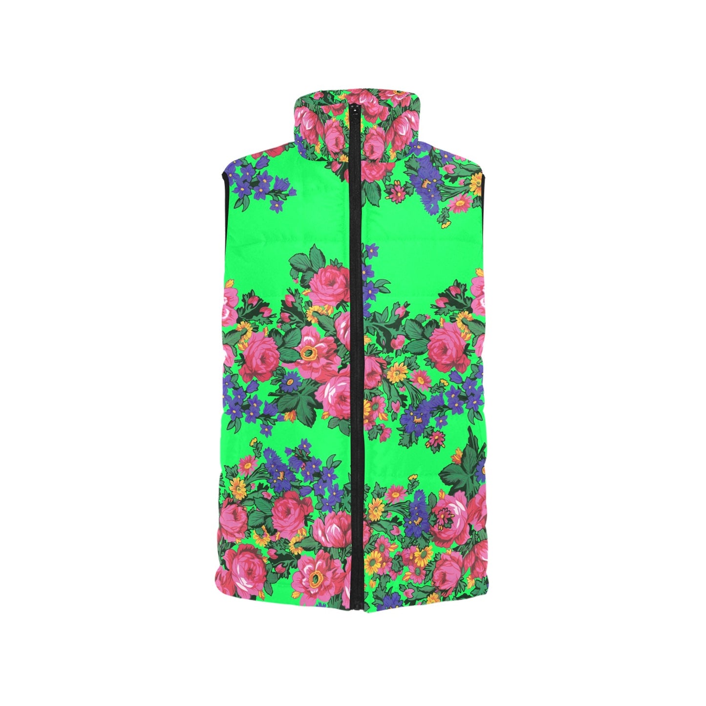 Kokum's Revenge Green Women's Padded Vest Jacket