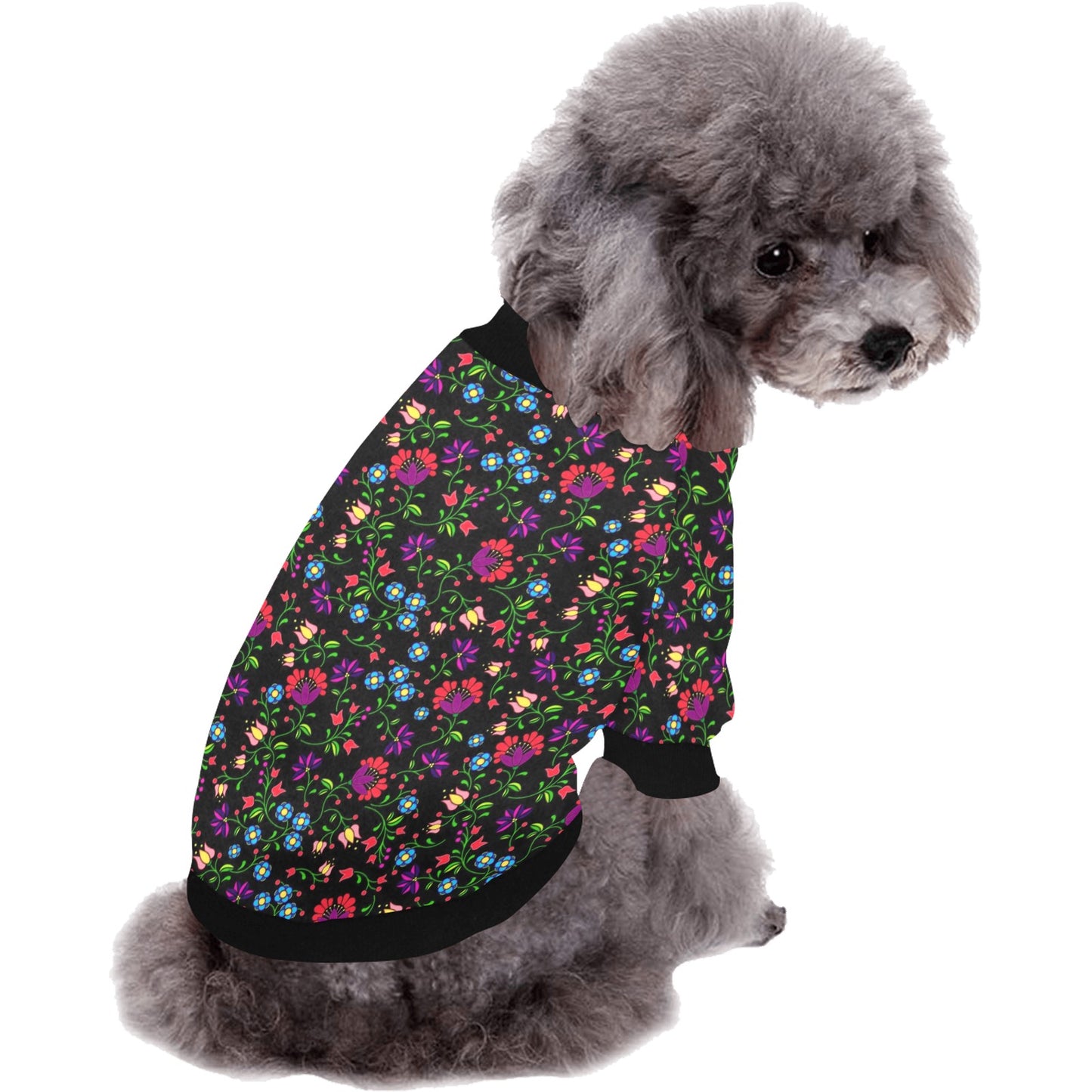 Fleur Indigine Pet Dog Round Neck Shirt