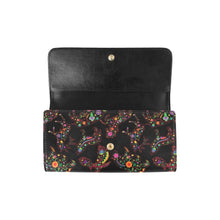 Load image into Gallery viewer, Neon Floral Animals Women&#39;s Trifold Wallet
