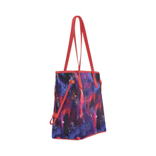 Load image into Gallery viewer, Animal Ancestors 3 Blue Pink Swirl Clover Canvas Tote Bag
