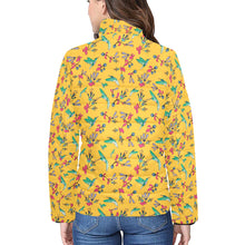 Load image into Gallery viewer, Swift Pastel Yellow Women&#39;s Stand Collar Padded Jacket
