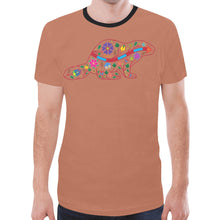 Load image into Gallery viewer, Floral Beaver Spirit Guide (Brown) New T-shirt for Men
