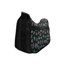 Load image into Gallery viewer, Berry Flowers Black Crossbody Bags
