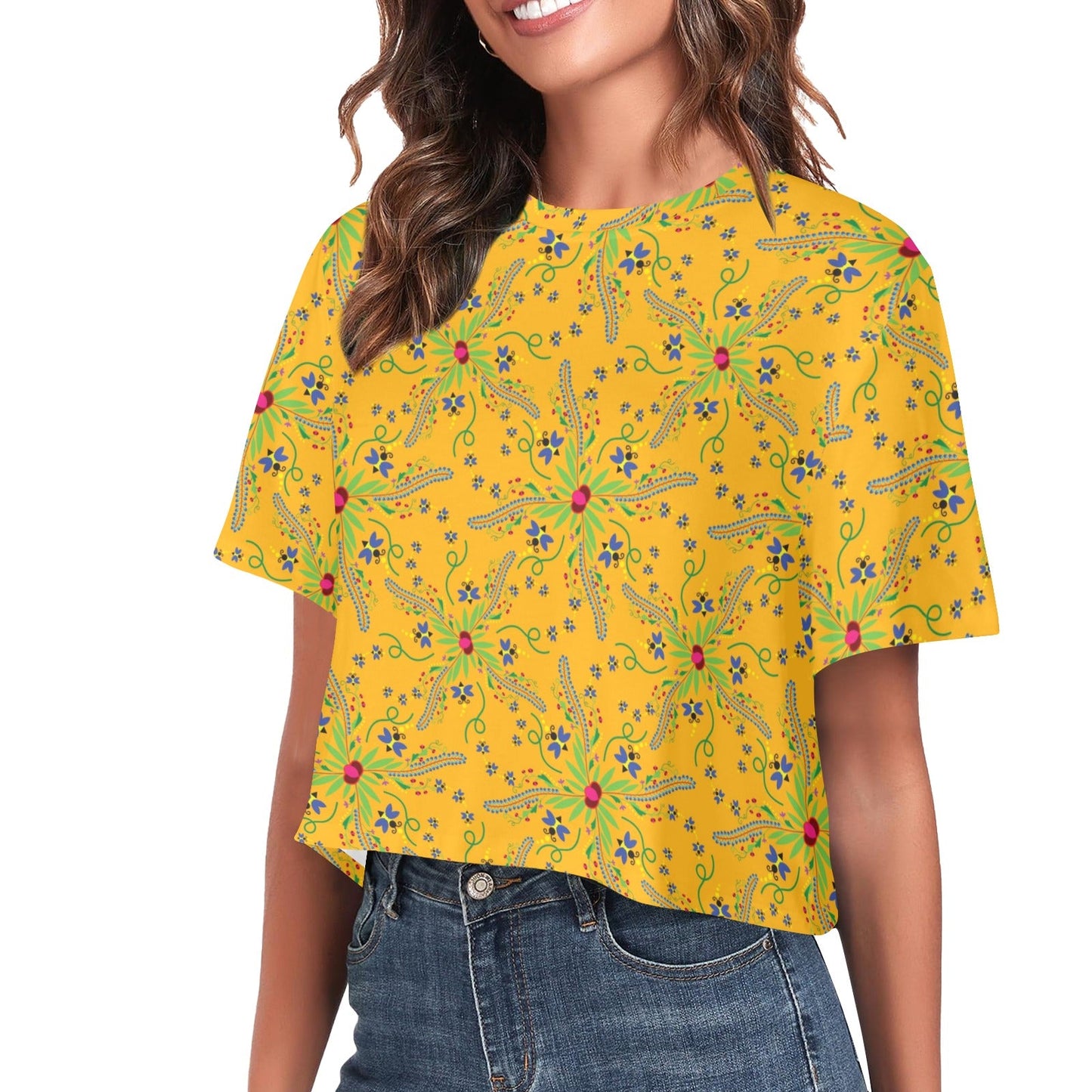 Willow Bee Sunshine Crop Top