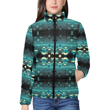 Load image into Gallery viewer, Inspire Green Women&#39;s Stand Collar Padded Jacket
