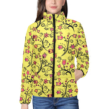 Load image into Gallery viewer, Key Lime Star Women&#39;s Stand Collar Padded Jacket
