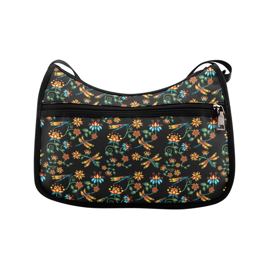 Dragon Lily Noir Crossbody Bags