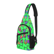 Load image into Gallery viewer, Indigenous Paisley Green Chest Bag
