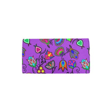 Load image into Gallery viewer, Indigenous Paisley Dark Orchid Women&#39;s Trifold Wallet
