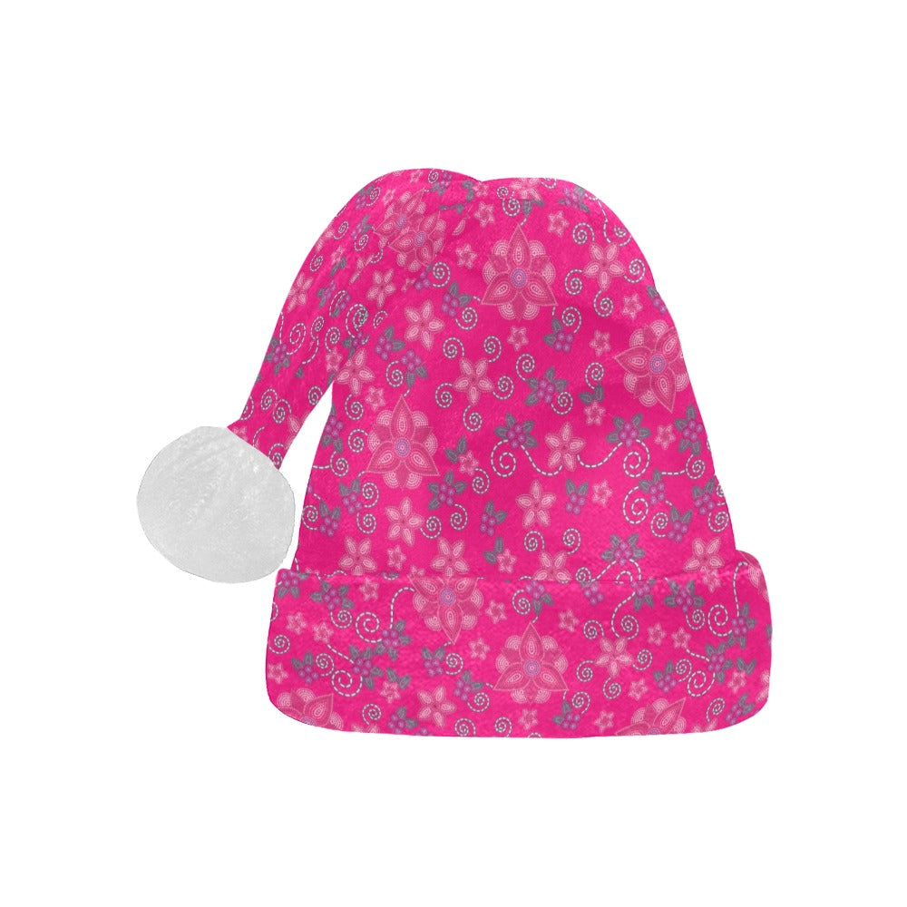 Berry Picking Pink Santa Hat