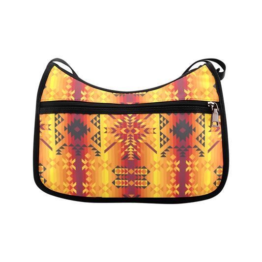 Desert Geo Yellow Red Crossbody Bags