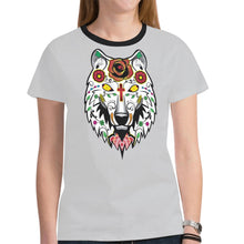 Load image into Gallery viewer, Wolf Spirit Guide Gray New T-shirt for Women
