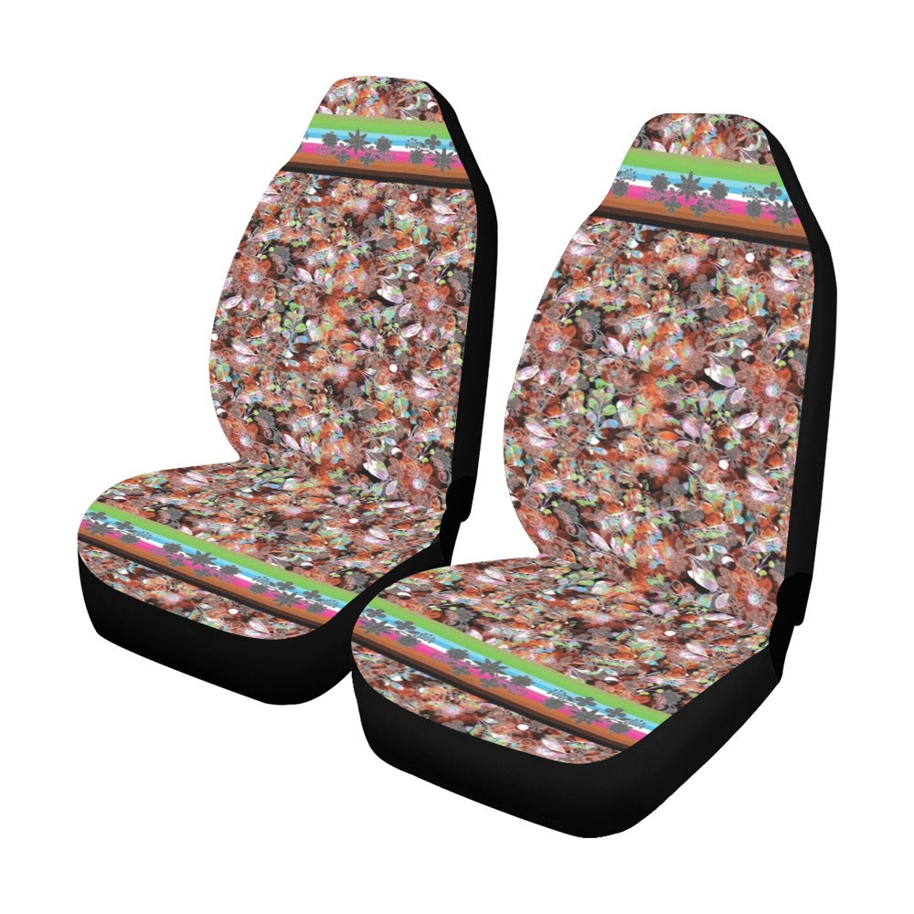 Culture in Nature Orange Car Seat Covers (Set of 2)