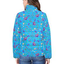 Load image into Gallery viewer, Fleur Indigine Ciel Women&#39;s Stand Collar Padded Jacket
