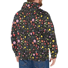 Load image into Gallery viewer, Nipin Blossom Midnight Men&#39;s Long Sleeve Fleece Hoodie
