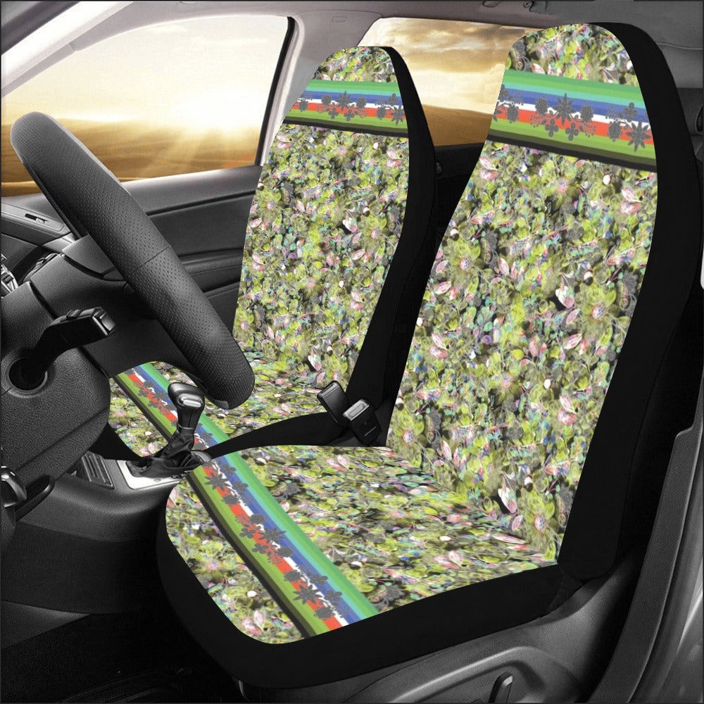 Culture in Nature Green Leaf Car Seat Covers (Set of 2)