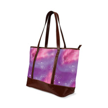 Load image into Gallery viewer, Animal Ancestors 7 Aurora Gases Pink and Purple Tote Handbag
