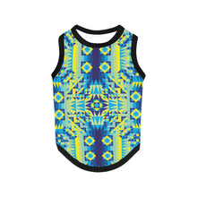 Load image into Gallery viewer, Kaleidoscope Jaune Bleu Pet Tank Top
