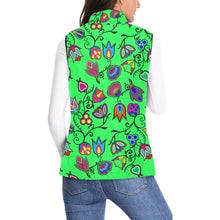 Load image into Gallery viewer, Indigenous Paisley Green Women&#39;s Padded Vest Jacket
