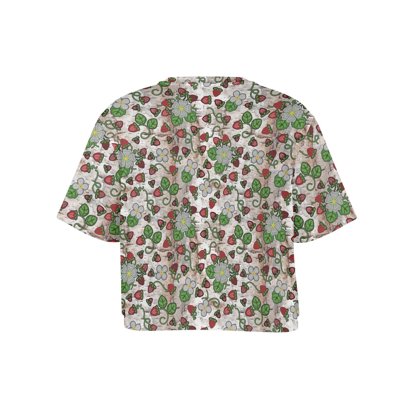 Strawberry Dreams Br Bark Crop Top