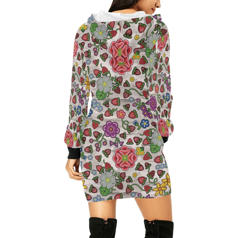 Berry Pop Bright Birch Hoodie Dress