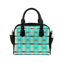 Load image into Gallery viewer, Gathering Earth Turquoise Shoulder Handbag
