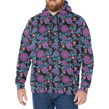 Load image into Gallery viewer, Beaded Nouveau Coal Men&#39;s Long Sleeve Fleece Hoodie
