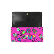 Load image into Gallery viewer, Indigenous Paisley Women&#39;s Trifold Wallet
