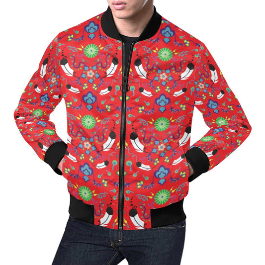 New Growth Vermillion Bomber Jacket for Men