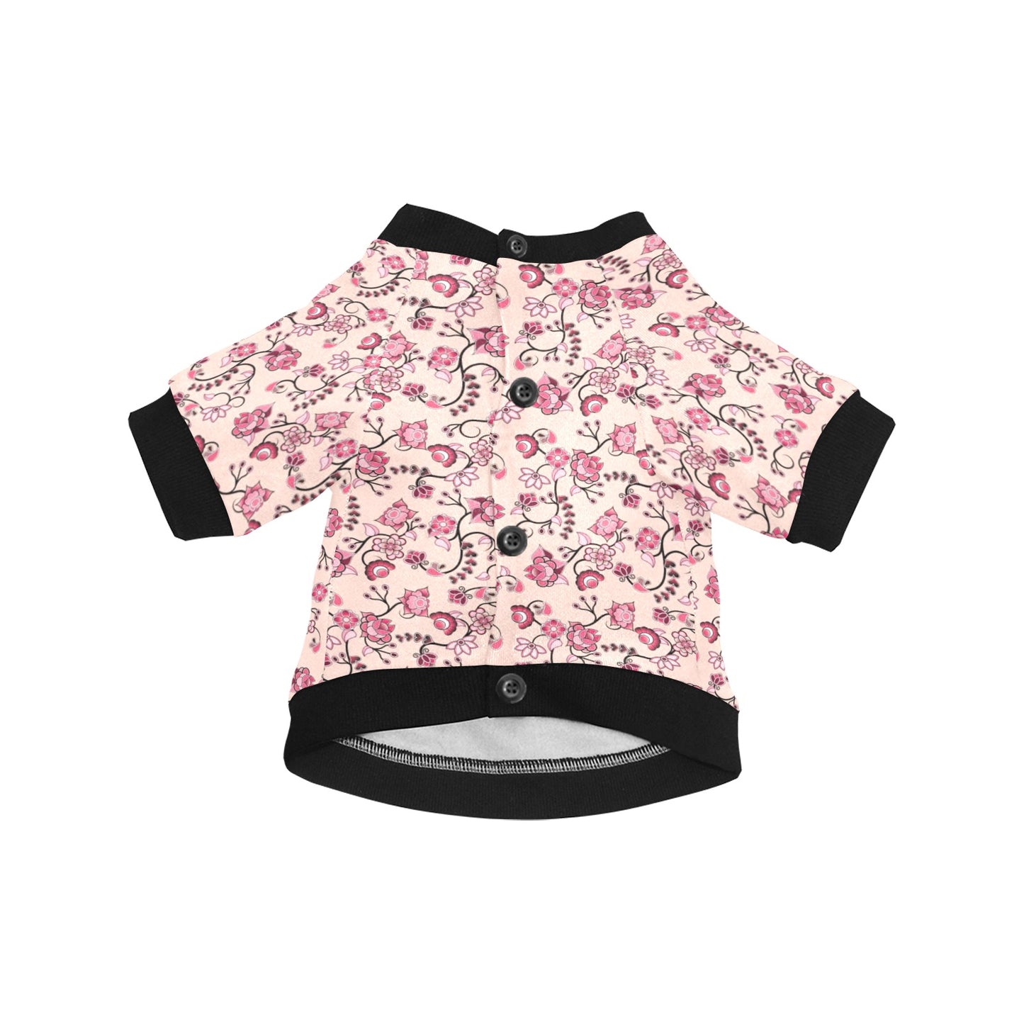 Floral Amour Pet Dog Round Neck Shirt
