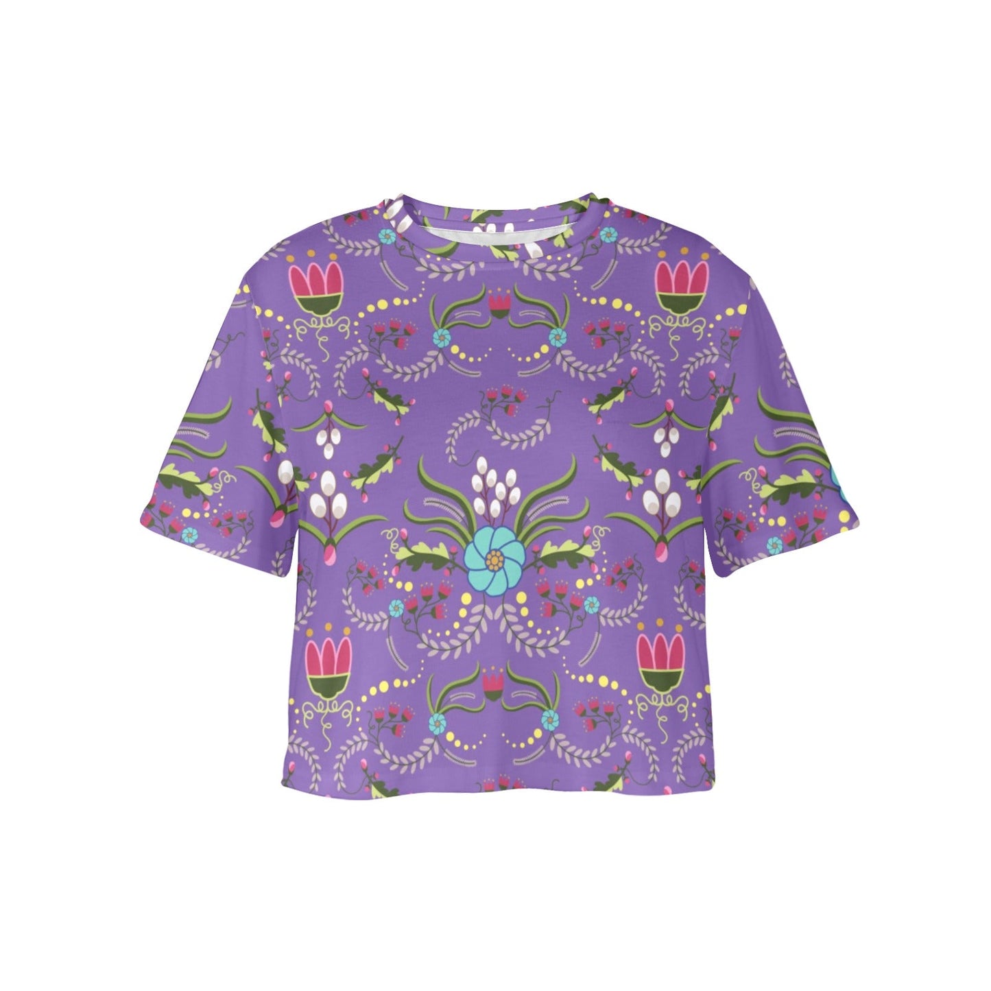 First Bloom Royal Crop Top