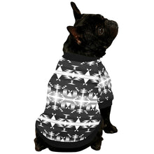 Load image into Gallery viewer, Between the Mountains Black and White Pet Dog Round Neck Shirt
