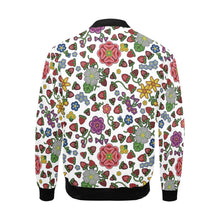 Load image into Gallery viewer, Berry Pop White Bomber Jacket for Men
